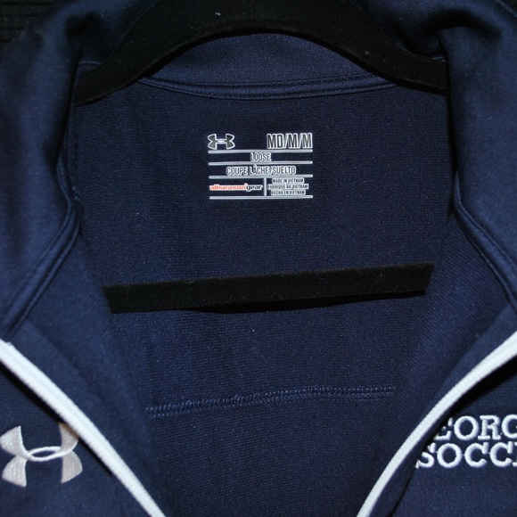 NWT Under Armour GA Soccer Navy Jacket - Picture 2 of 3